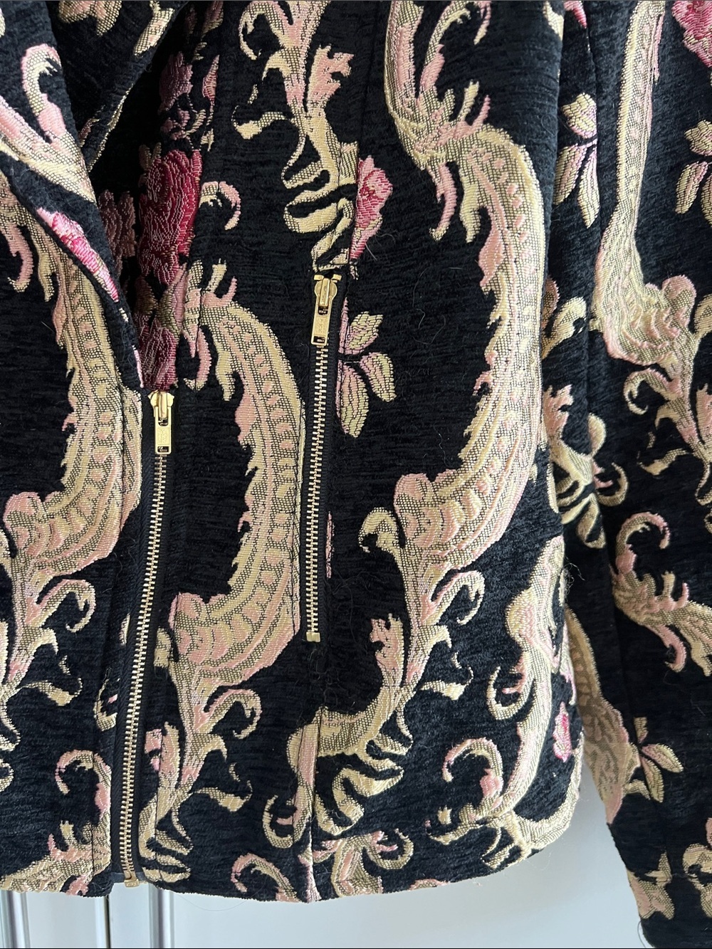 Brocade Tapestry Moto Style Jacket - Picture 9 of 16